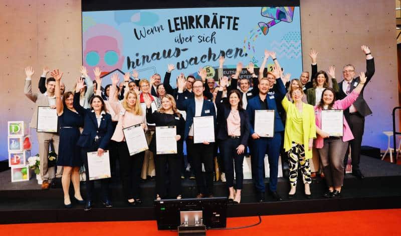 Die Preisträgerinnen und Preisträger des bundesweiten Wettbewerbs „Deutscher Lehrkräftepreis – Unterricht innovativ“ 2023